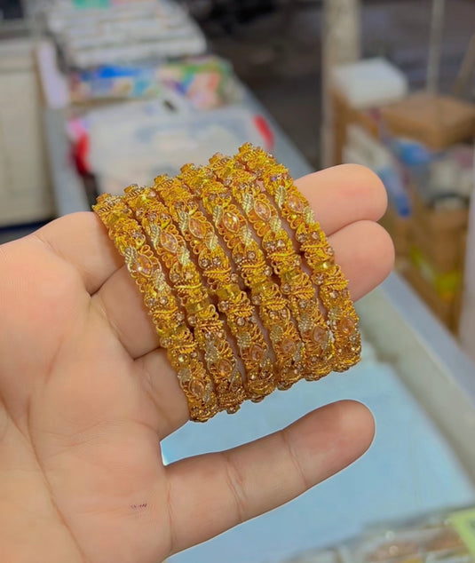 Gold plated bangles (Bg110)