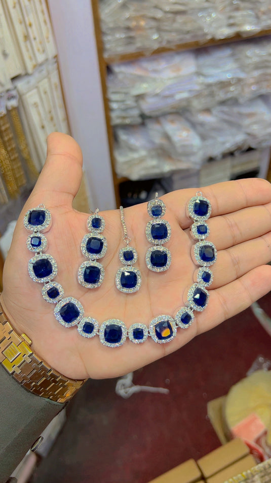 Zircone necklace set (Ns038)