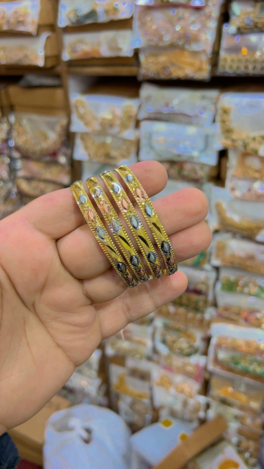 white Gold bangles (Bg022)