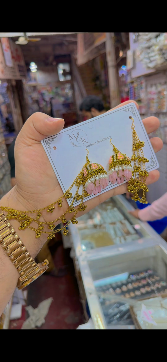 Kashmiri saharay waly jhumka(Er154)