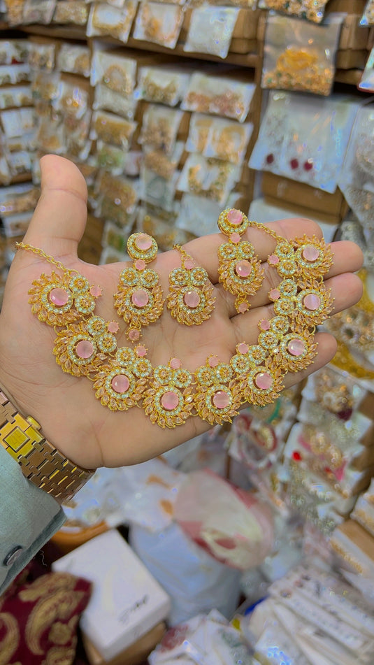 Zircone necklace set (Ns62)