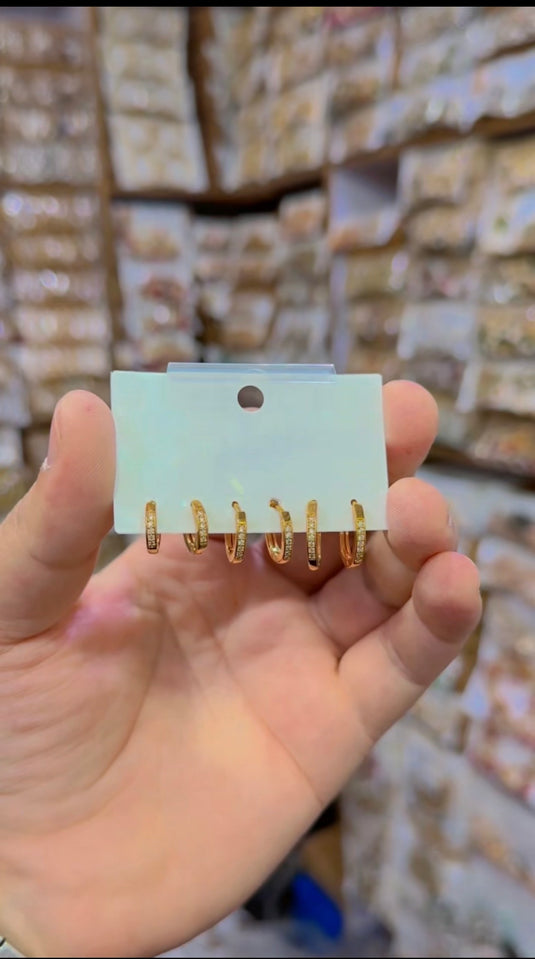 Pack of 3 bali’s Gold Plated (Db048)