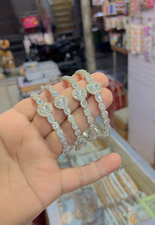 kundan 4 pc bangles (Bg129)