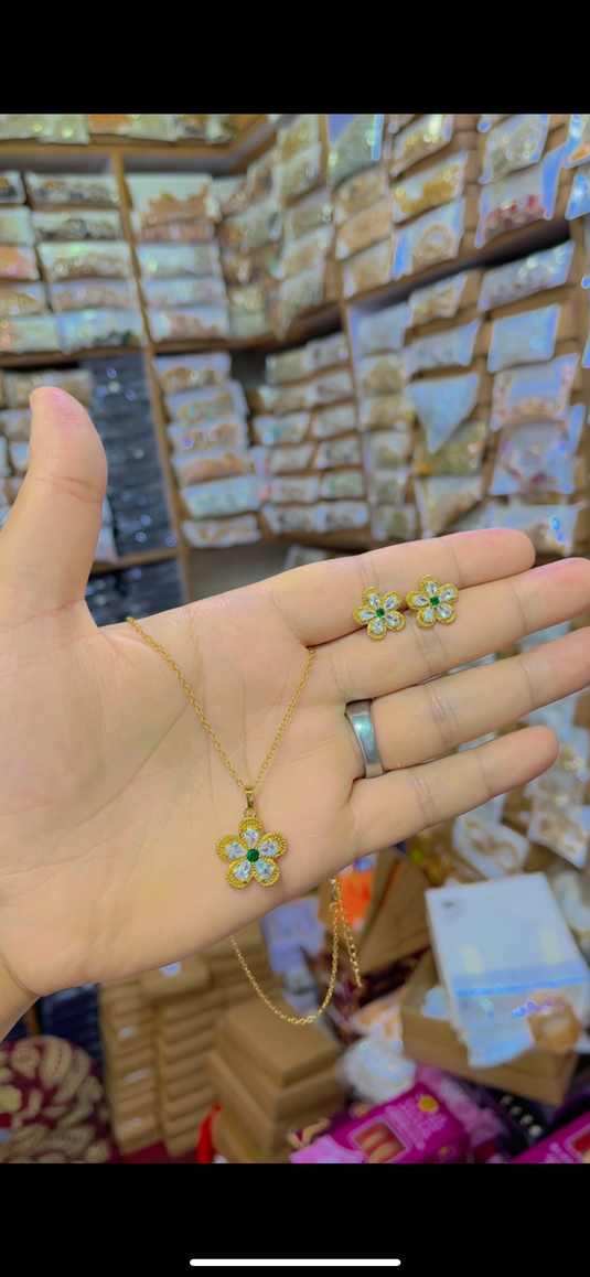 gold plated Locket Set(Ls062)