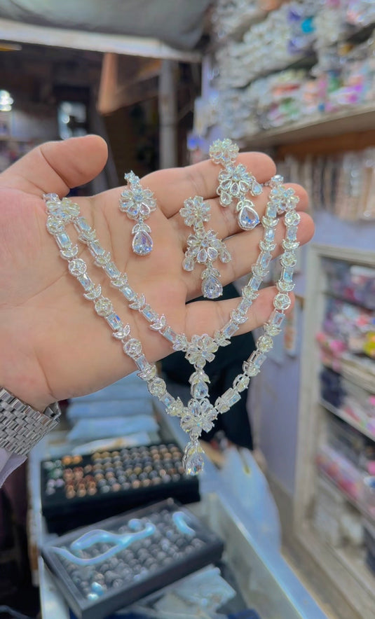 2bl layer zircone necklace set (Ns205)