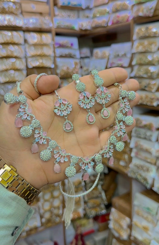 Zircone necklace set (Ns184)
