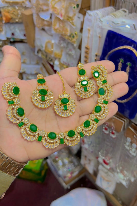 Zircone necklace set (Ns087)