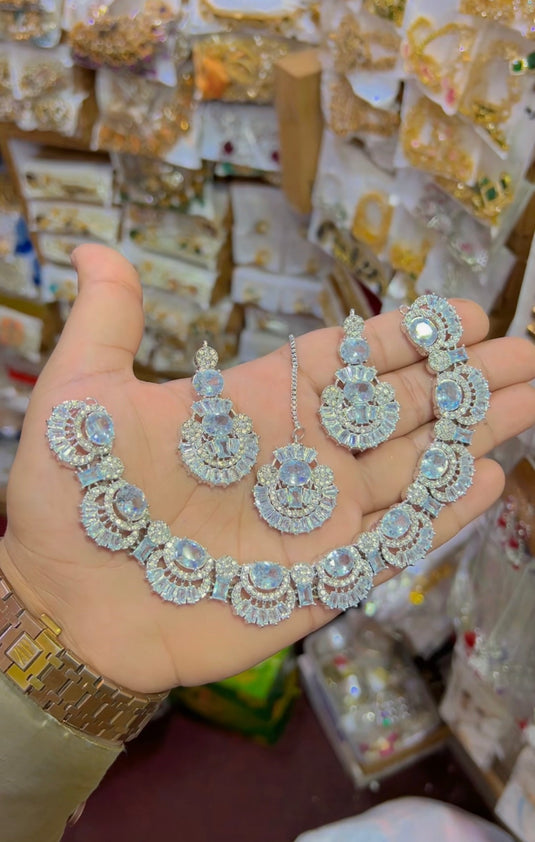 Zircone necklace set (Ns087)