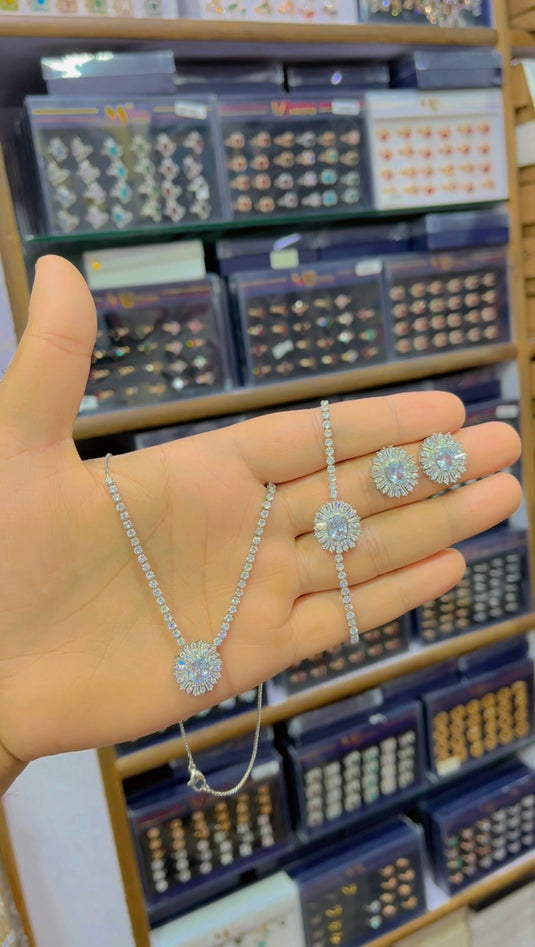One Carrat Locket set + Bracelette(Ls072)