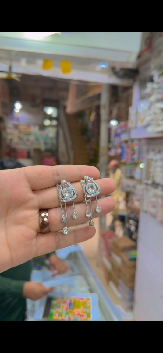 Zircone Kasmiri 2in 1 Earrings(Er206)