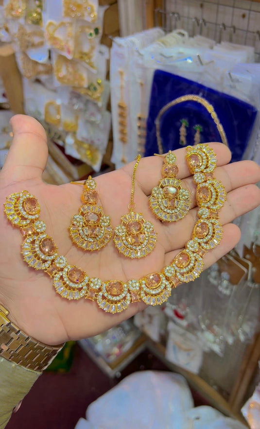 Zircone necklace set (Ns087)