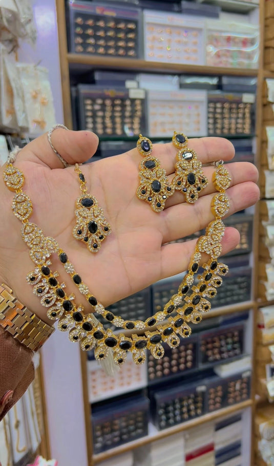 2bl zircone Necklace set (Ns154)