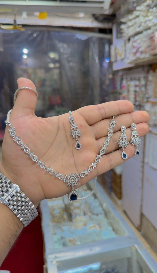 Ad american diomand necklace set (Ns242)