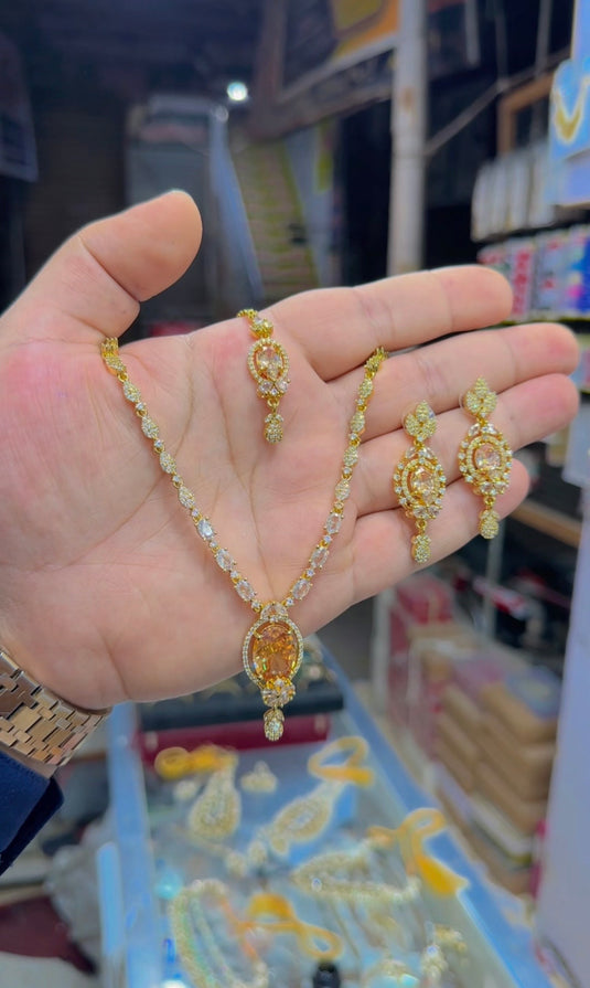 1 carat (Ad ) necklace set (Ns194)