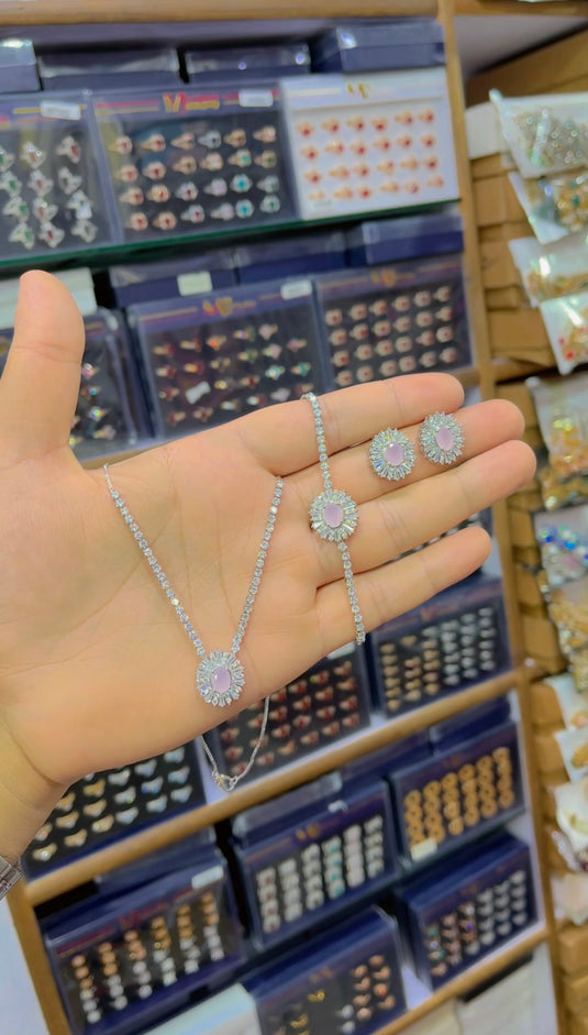 One Carrat Locket set + Bracelette(Ls072)