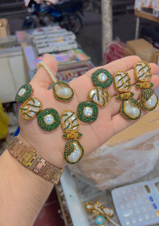 Turkish (Mother Of pearl)necklace set (Ns127)