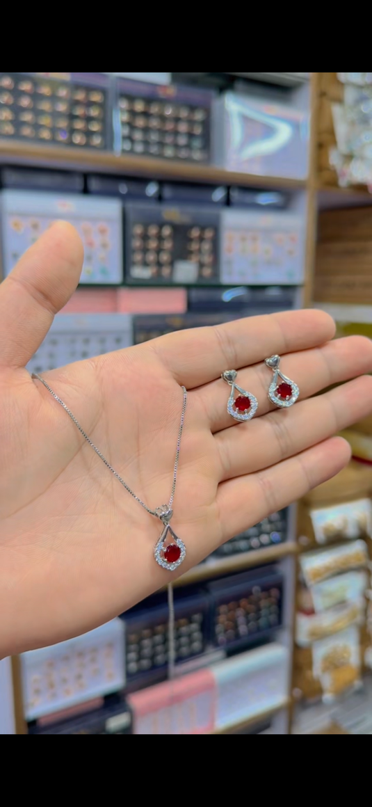 One Carrat Locket set(Ls187)