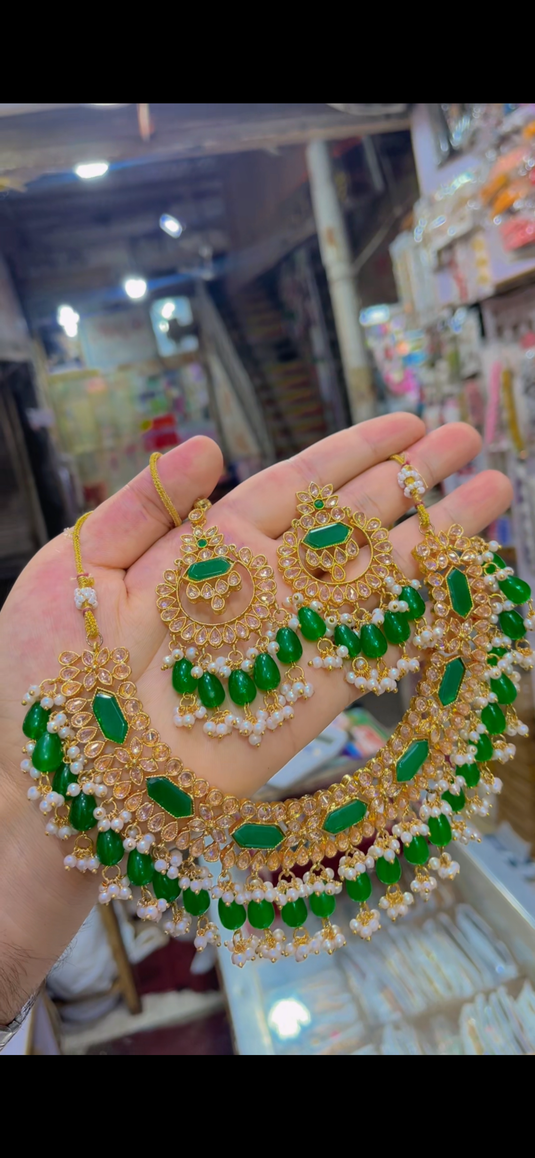 Polki Necklace Set(Ns049)