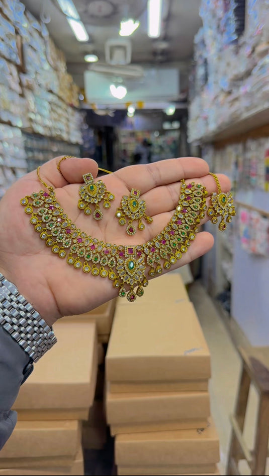 south indian necklace set (Ns350)