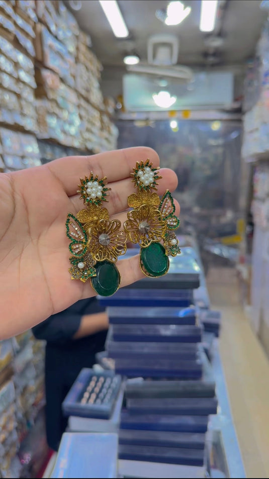Turkish real stones Earrings (Er169)