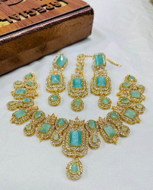 Doublet Stone necklace set(Ns75)