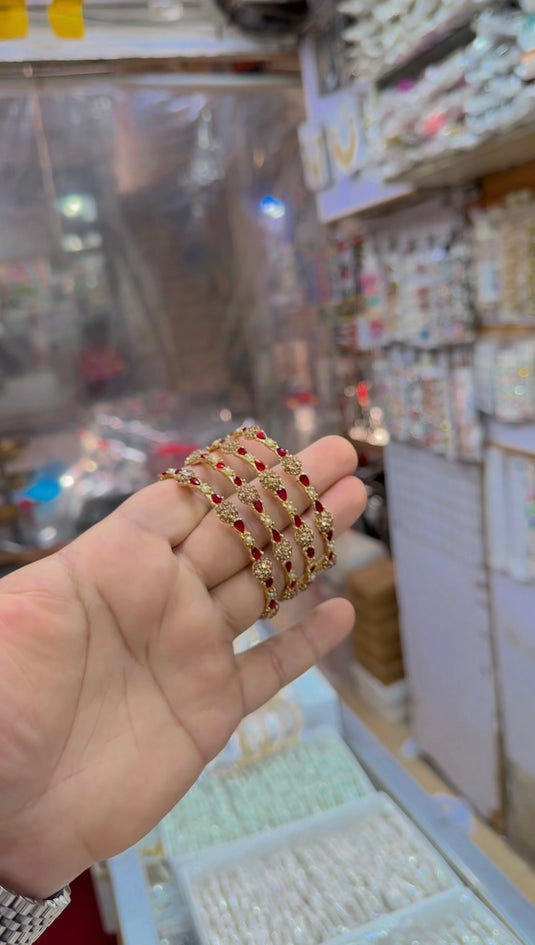 Zircone 4pc bangles (Bg336)