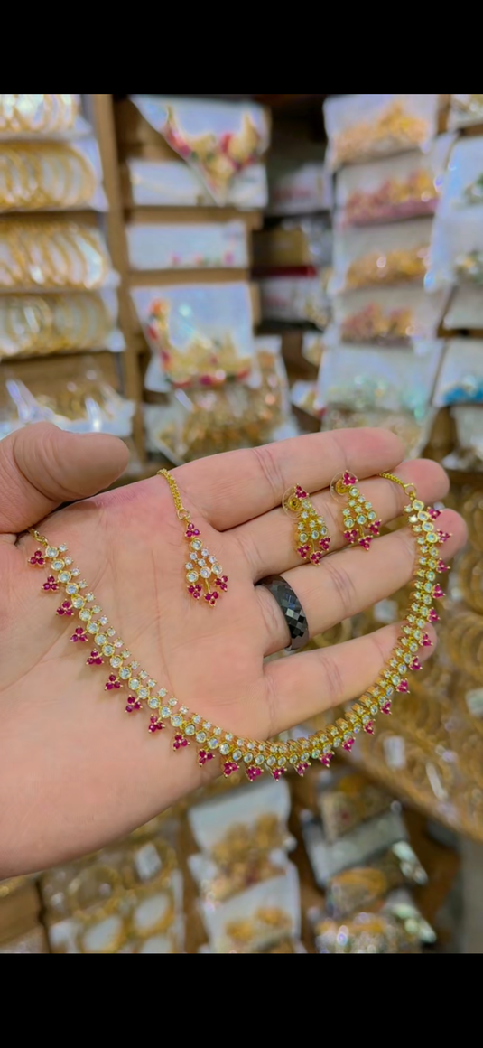 Zircone AD Necklace set(Ns180)
