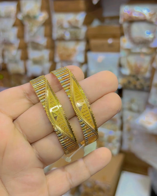 Gold plated Rp Indian bangles (Bg124)