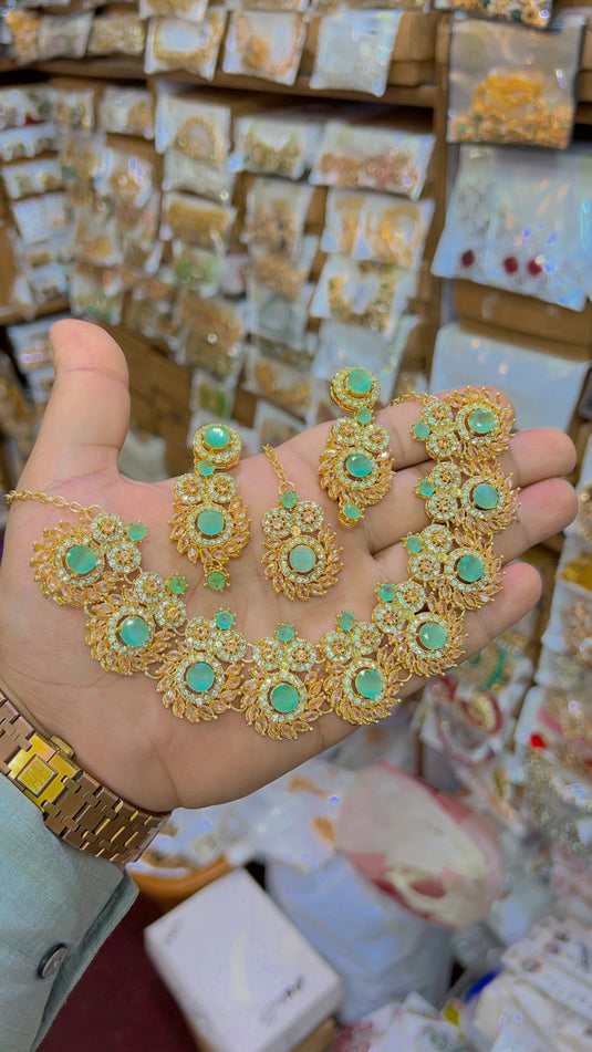 Zircone necklace set (Ns62)