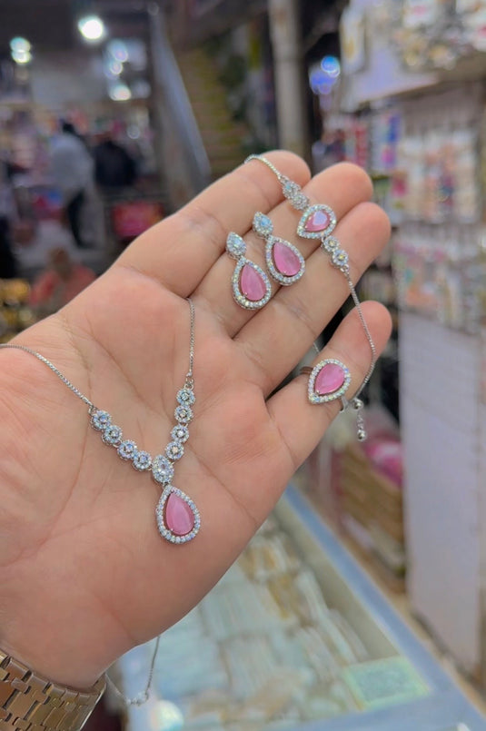 1 carat Chandi polish Combo set (Ls157)