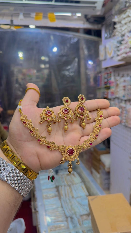 Rajwari necklace set (Ns255)