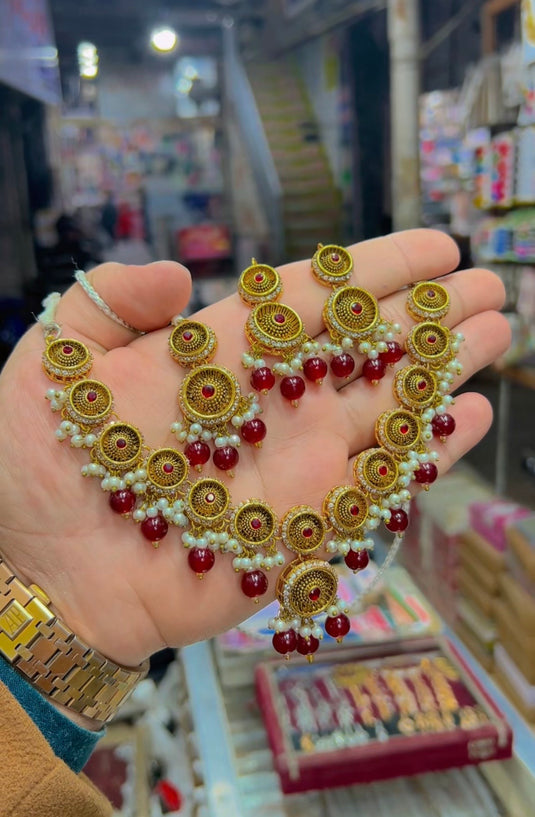 rajwari style necklace set (Ns175)