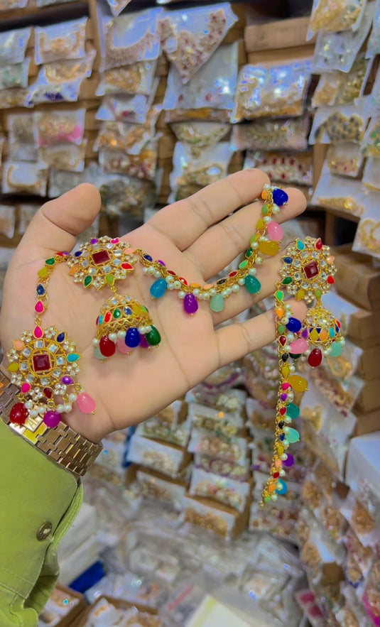 Sharay wali Jhumki + bindiya (Bk23)