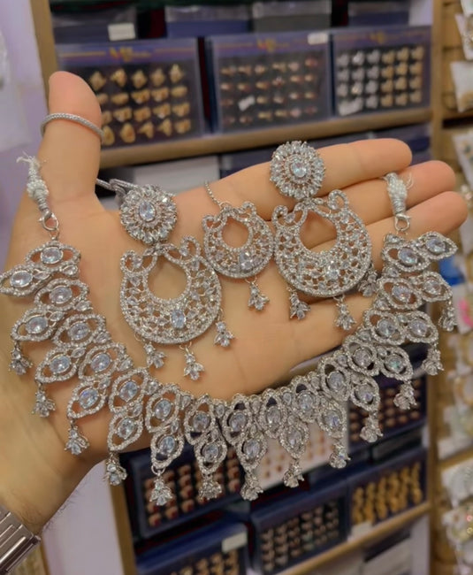 zircone necklace set (Ns61)