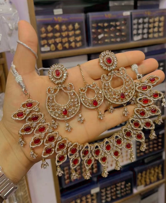 zircone necklace set (Ns61)