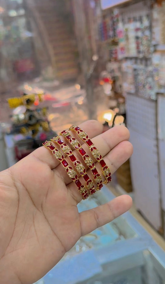 zircone (4pc)bangles (Bg313)