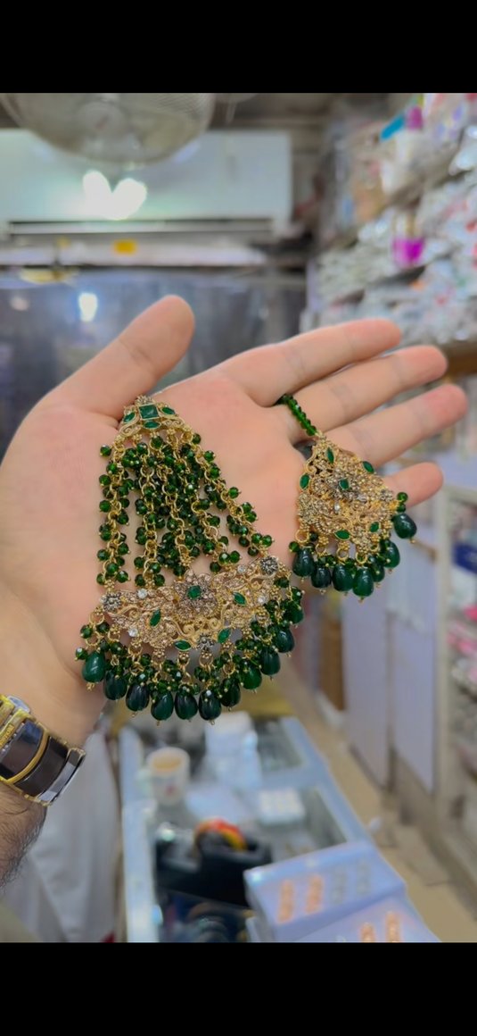 Bridal Necklace set with Mala(Ns227)