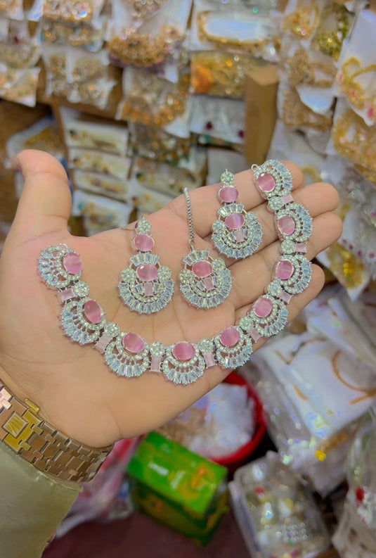 Zircone necklace set (Ns087)