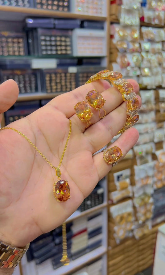 Diomand Cut Zircone stones Combo set (Ls132)