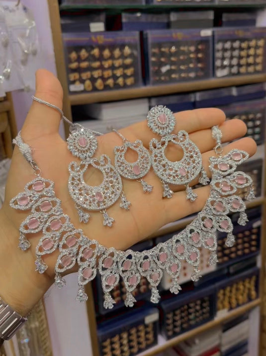 zircone necklace set (Ns61)