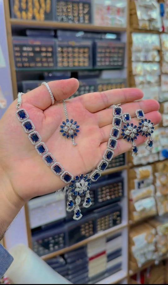 One Carrat Ad Zircone Necklace set(Ns149)