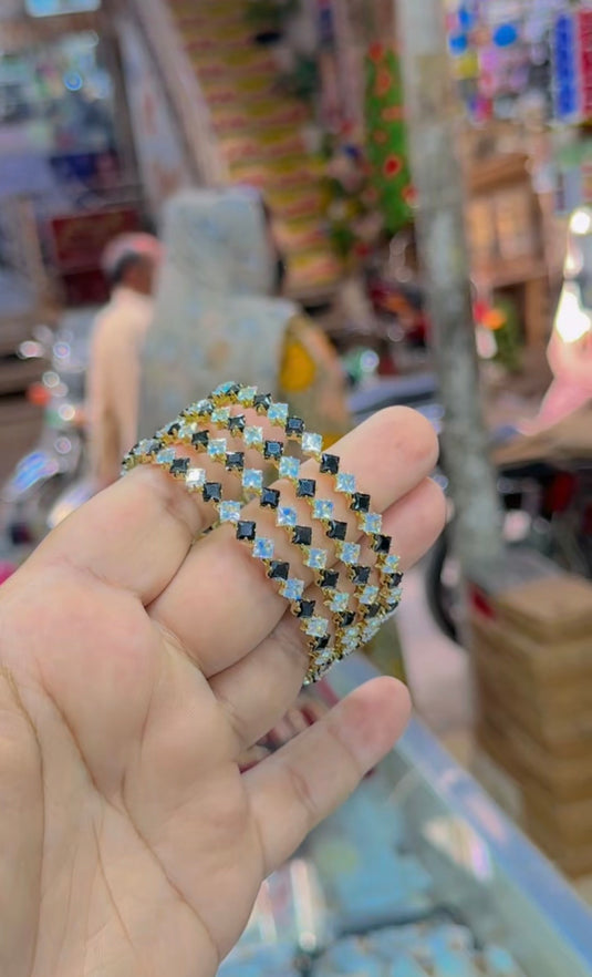 Indian zircone bangles (Bg258)