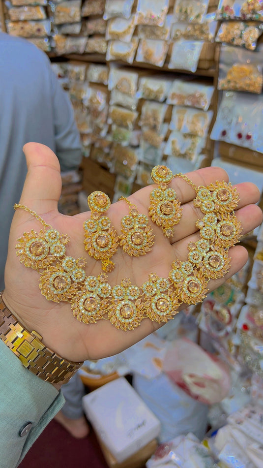 Zircone necklace set (Ns62)