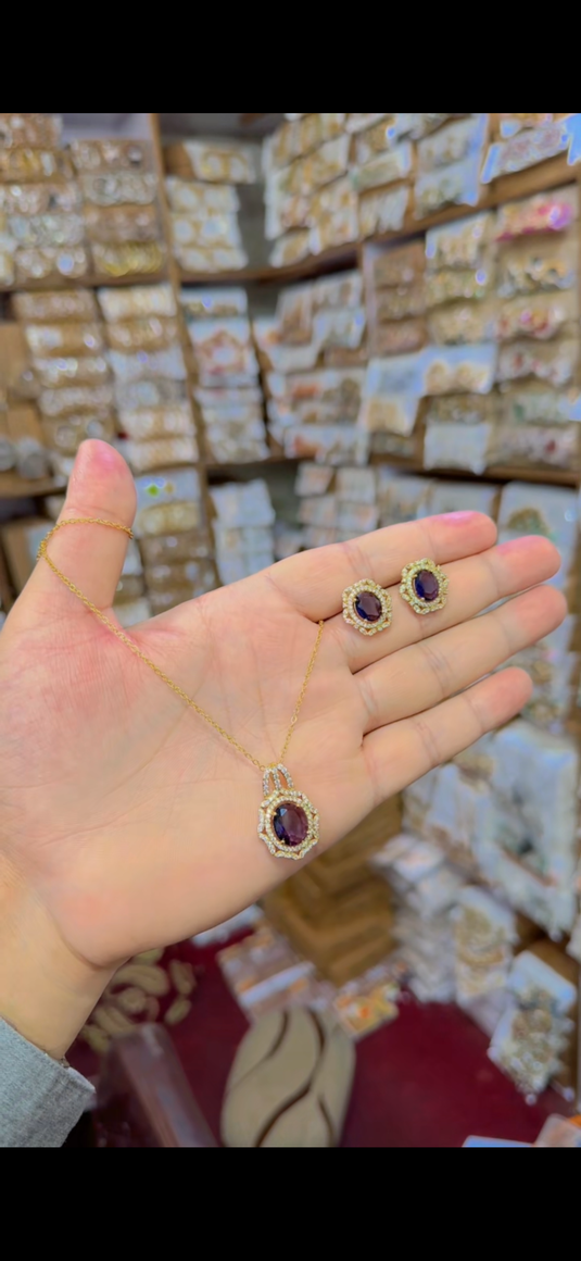 One Carrat Locket Set(Ls139)