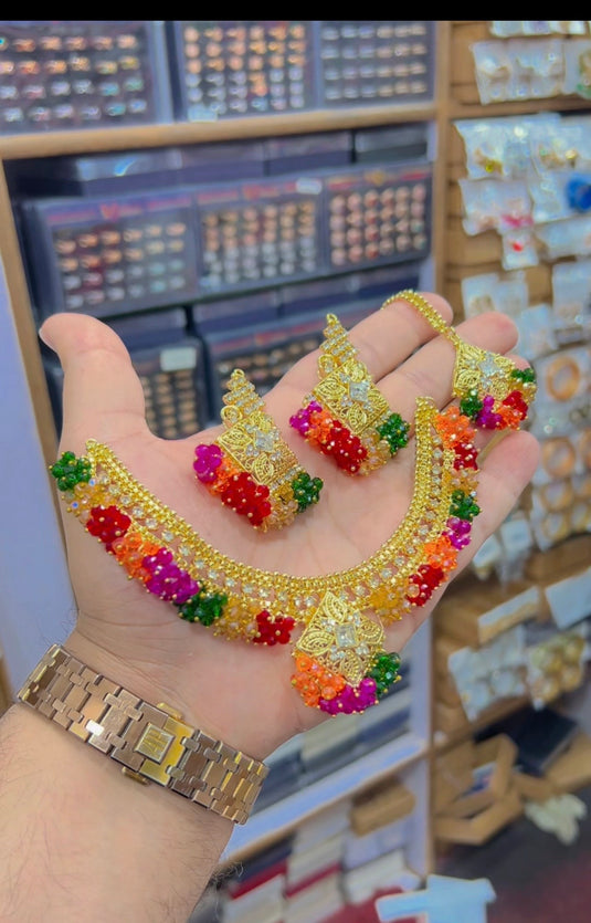 9 ratan necklace set (Ns163)