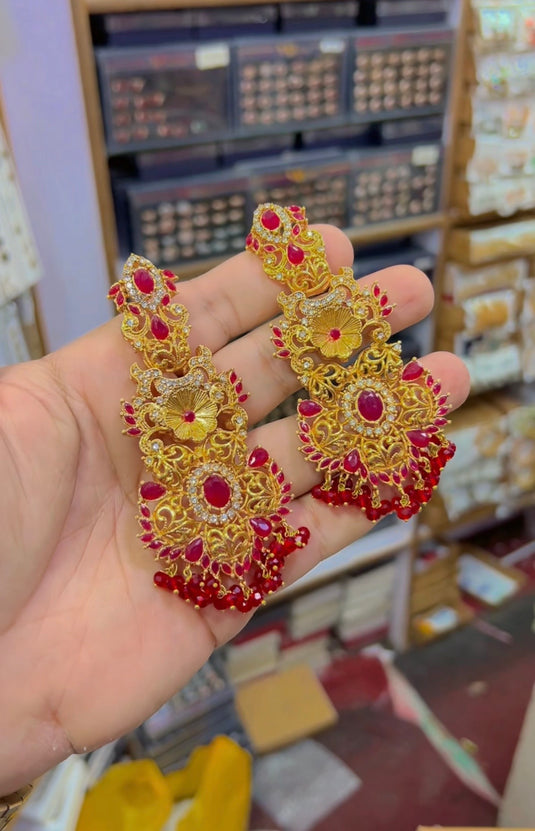3d Zircone earrings (Er107)