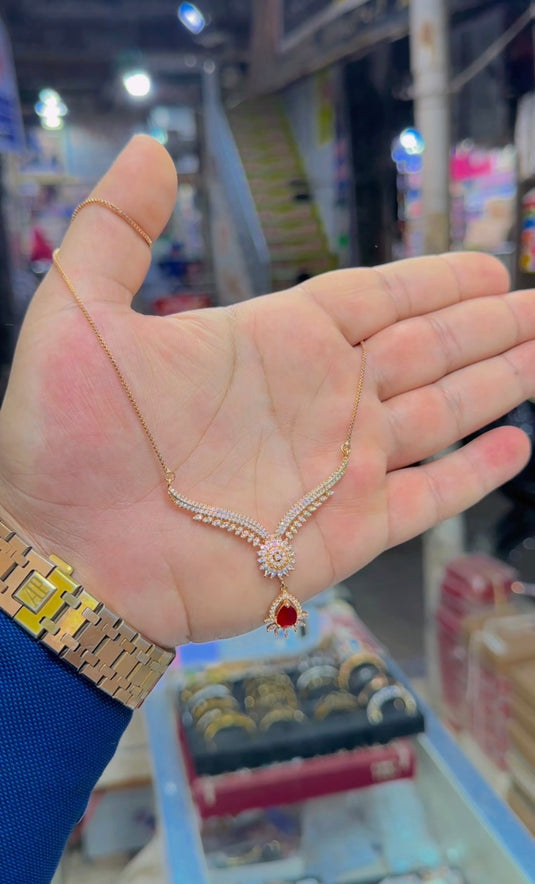 1 carat (Gold plated ) mala (Lc127)