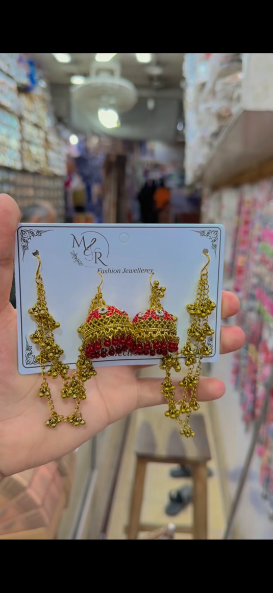 Kashmiri Sharay wali Jhumki (Er152)