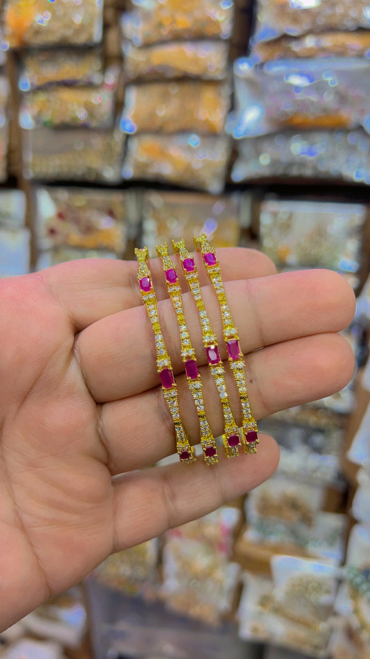 Ad zircone bangles (Bg33)