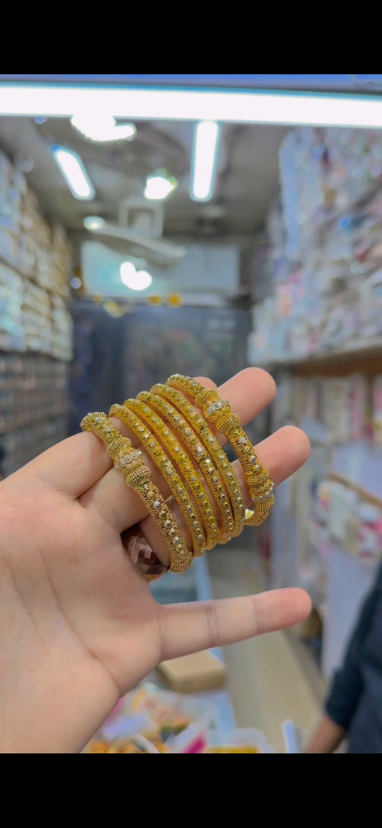Real Rp Gold plated Bangles(bg246)